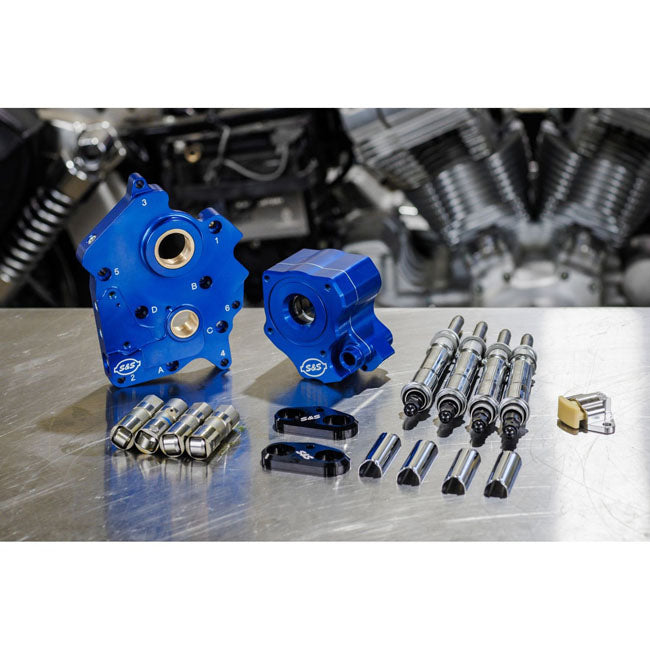 S&S M8 Cam Chest Kit – Chain Drive (uden knastaksel), Sort