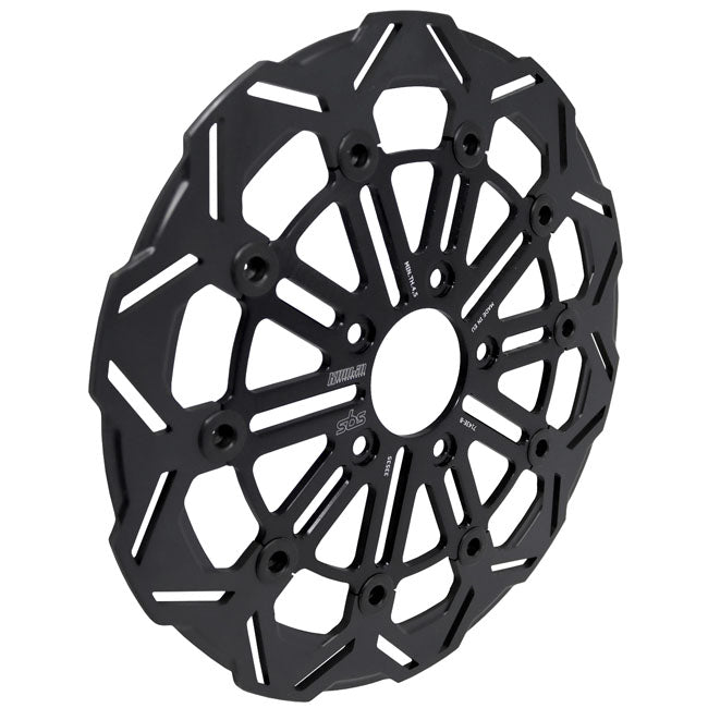 Kodlin by SBS, '10-spoke' Bremseskive, front (Sort)