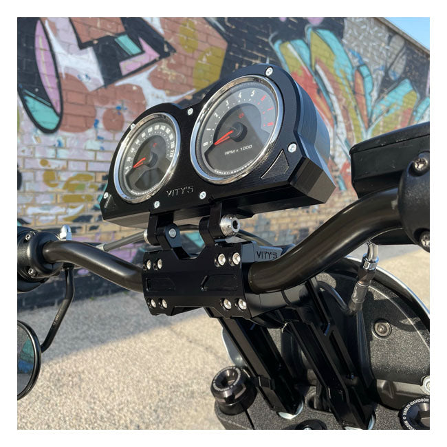 Vity’s Design 10" Justerbare Riser, 1" (25,4 mm) styr – Sort