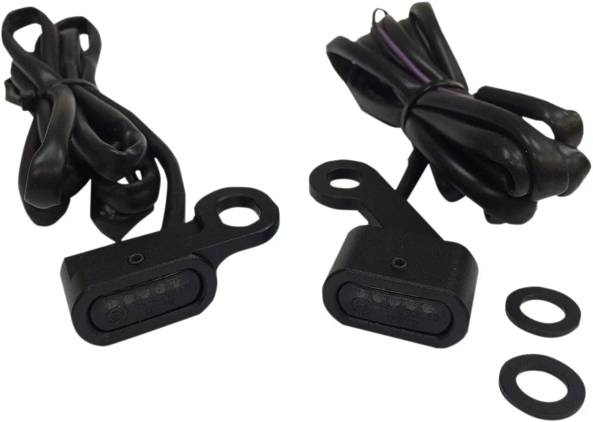 Drag Specialties Blinklys – Sort/Smoked XL