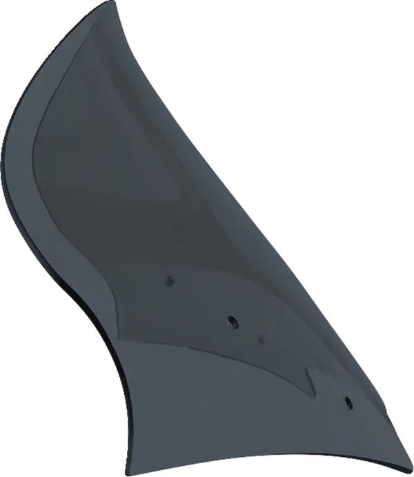 KLOCK WERKS FLTR 2023+ Flare Windshield, 13.5" ProTour – Dark Smoke