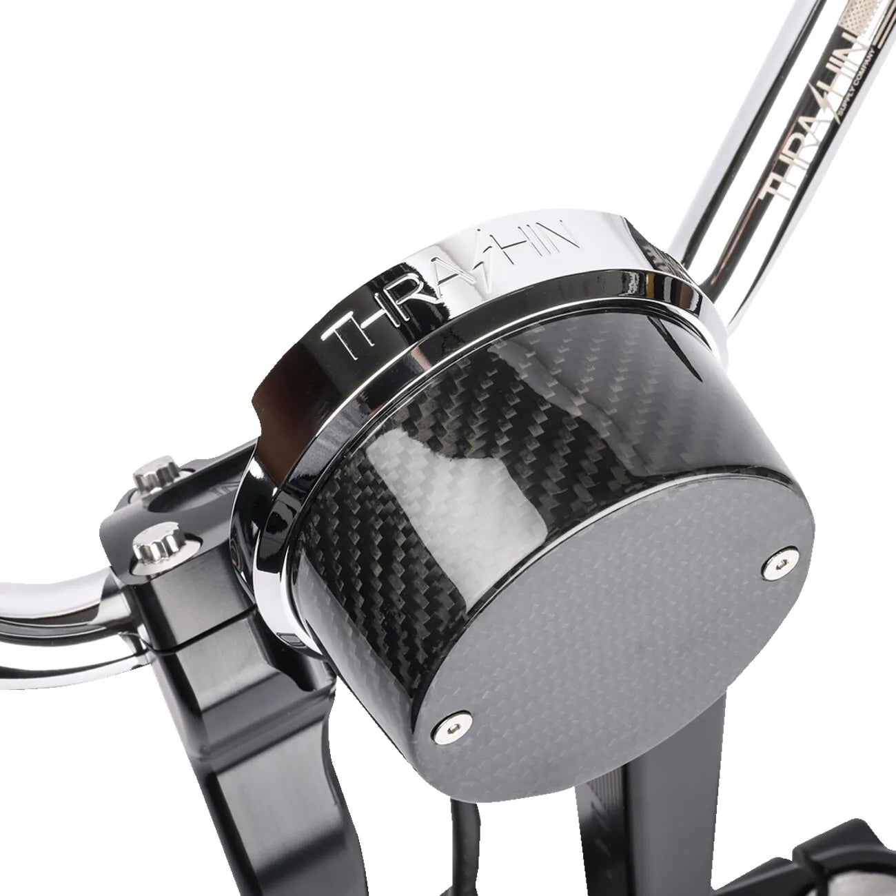 THRASHIN SUPPLY CO. – Speedometer Relocation Kit FXLRS – Carbon/Krom