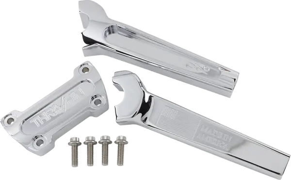 THRASHIN Supply 8" Straight Risers – Chrome