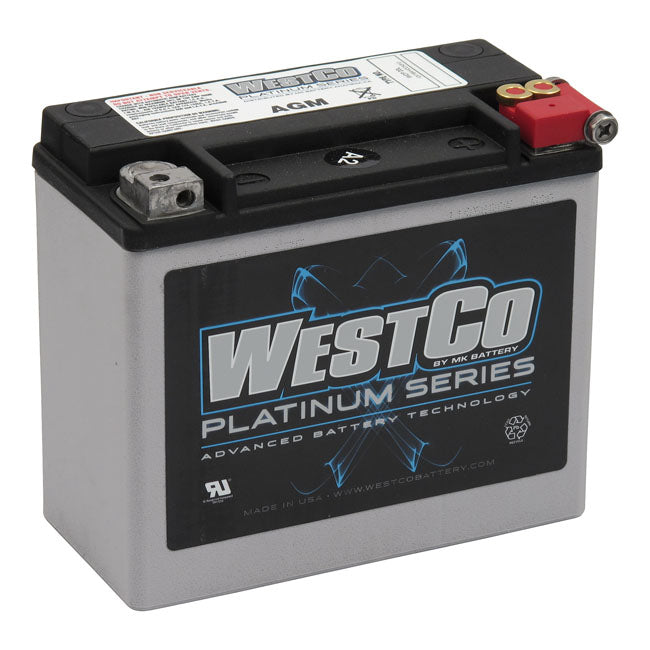 Westco, lukket AGM batteri. 12V, 18Ah, 310CCA