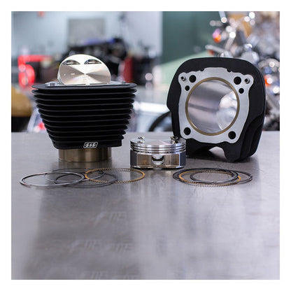 S&S 107" 124" Big Bore Konverteringskit – Cylinder &amp; Stempel
