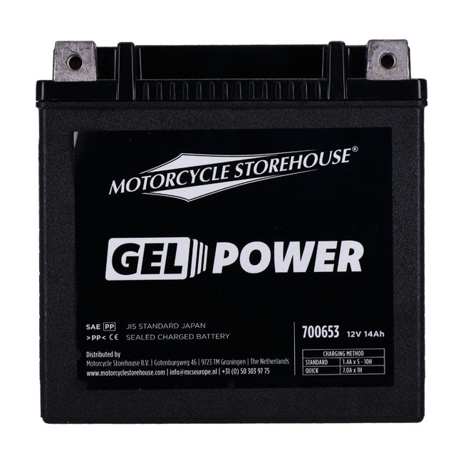 MCS, Nano Series lukket GEL batteri. 12V, 14Ah, 260cca