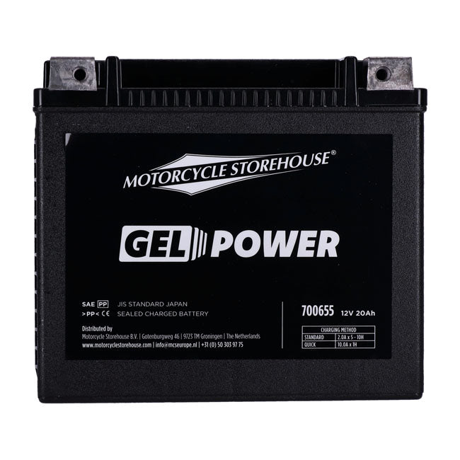 MCS, Nano Series lukket GEL batteri. 12V, 20Ah, 360cca