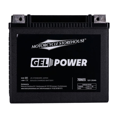MCS, Nano Series lukket GEL batteri. 12V, 20Ah, 360cca