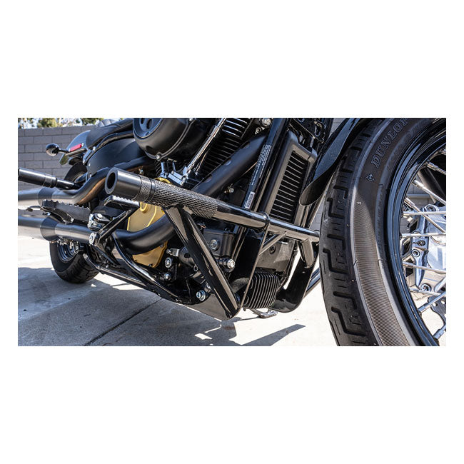 Burly Brand Brawler Crash Bar Kit – Front | M8 Softail | Sort