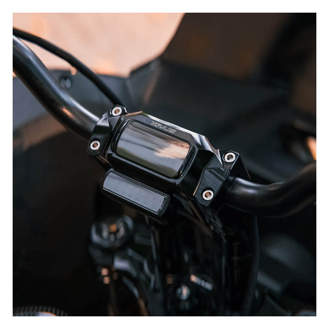 Kraus Core Riser Top Plate – 1-1/8", Sort Anodiseret