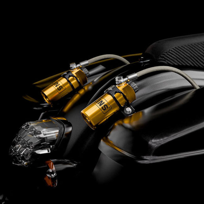 Kraus, fjernreservoirbeslag til Öhlins – sort anodiseret