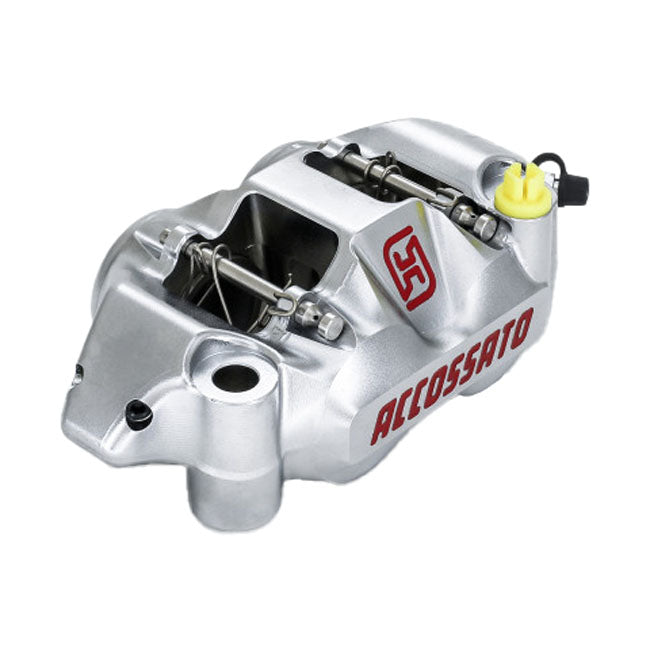 Accossato 108mm Monoblock Radial Bremsekaliber – Højre, Sølv (Nickel Plated)