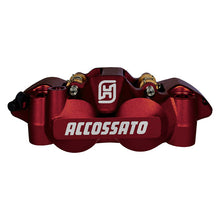 Accossato 108mm Monoblock Radial Bremsekaliber – Venstre, Rød (Anodiseret)