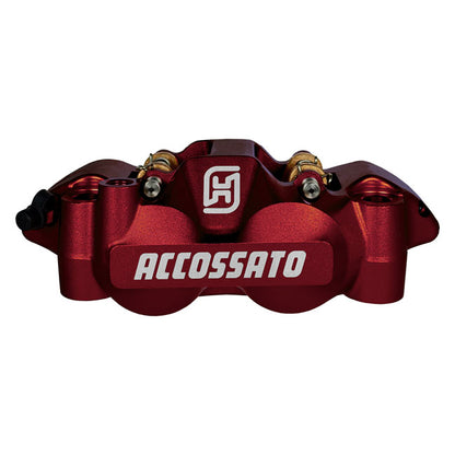 Accossato 108mm Monoblock Radial Bremsekaliber – Venstre, Rød (Anodiseret)