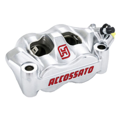 Accossato 100mm Monoblock Radial Bremsekaliber – Højre, Sølv (Nikkelbelagt)