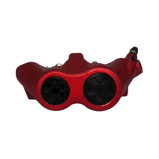 Accossato 100mm Monoblock Radial Bremsekaliber – Venstre, Rød (Anodiseret)