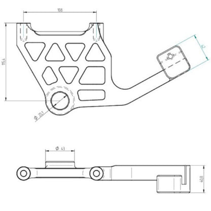 Accossato, bagbremsebeslag