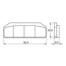 Accossato Bremseklodser – Racing (82.4 x 28.9 x 9.5 mm)