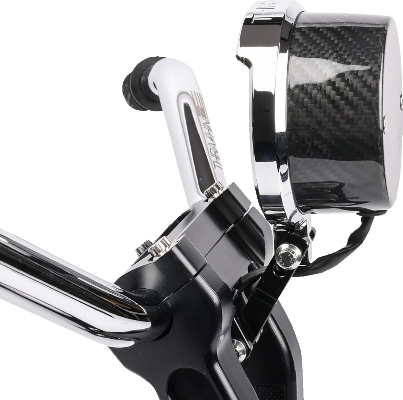 THRASHIN SUPPLY CO. – Speedometer Relocation Kit FXLRS – Carbon/Krom