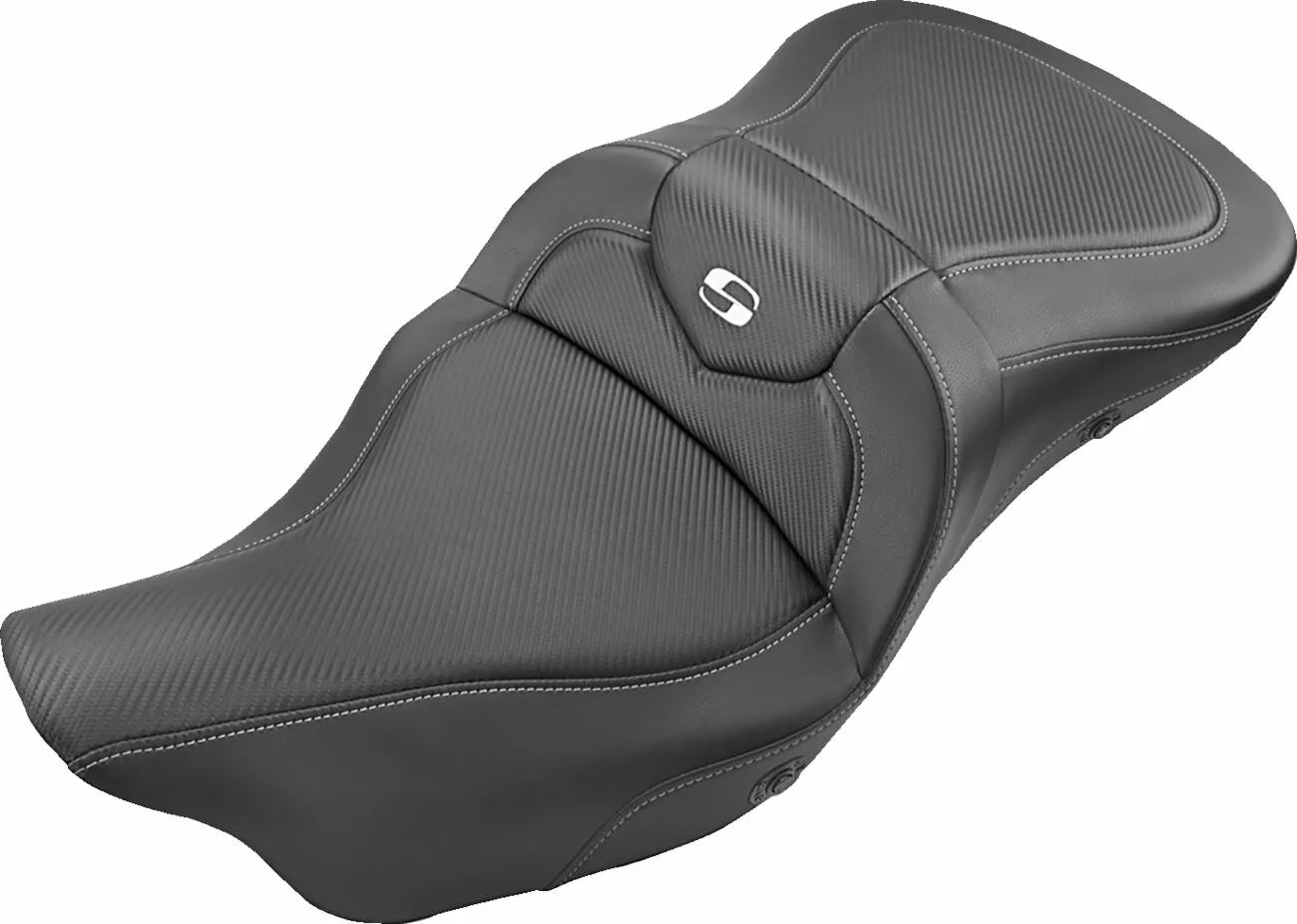 SADDLEMEN SEAT ROAD SOFA - Touring 2008 og frem - CARBON - Opvarmet