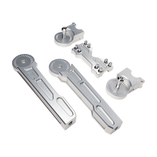 Vity’s Design 10" Justerbare Riser, 1" (25,4 mm) styr – Sølv