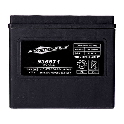 MCS, Standard Series - AGM lukket batteri. 12v, 20ah. 320cca