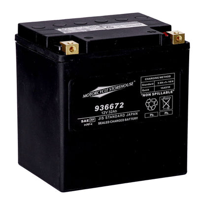 MCS, Standard Series - AGM lukket Batteri. 12v, 32ah. 450cca