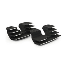 Head bolt bridge cover set. Finned, Sort