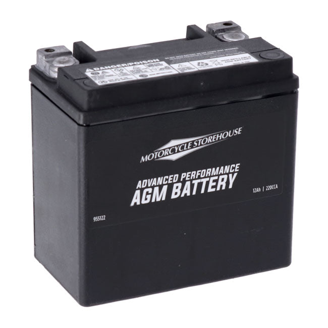 MCS, Advance Series - AGM lukket batteri. 12v, 12ah, 220cca