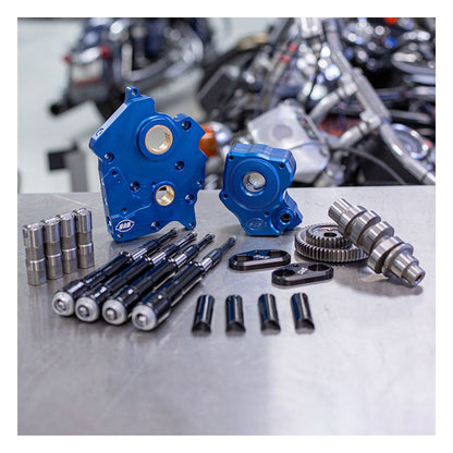 S&S 475G Cam Chest Kit – M8 | Gear Drive | Oliekølede modeller | Sort