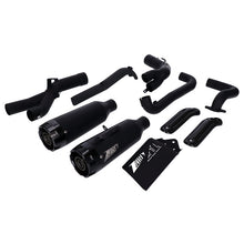 Zard, 2-2 Exhaust Full Kit. Black Stainless Steel