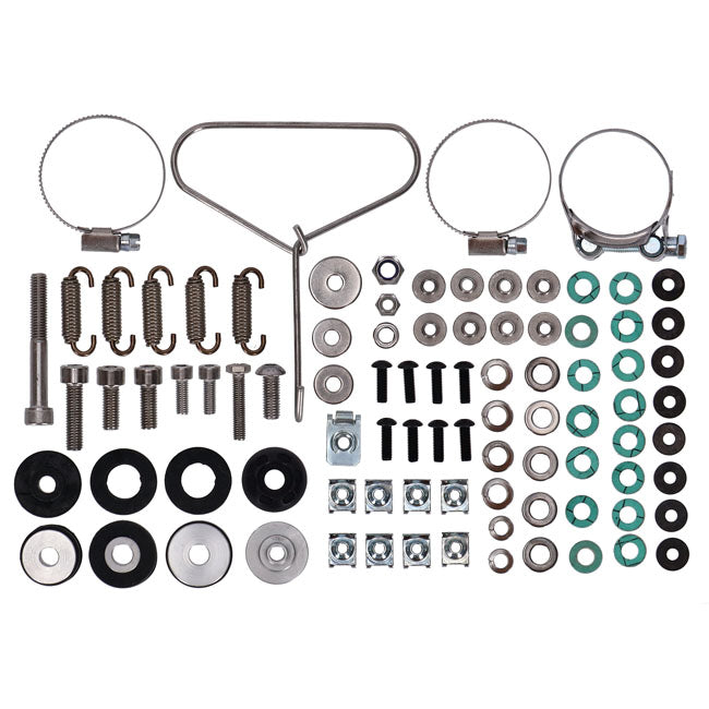 Zard, 2-2 Exhaust Full Kit. Black Stainless Steel