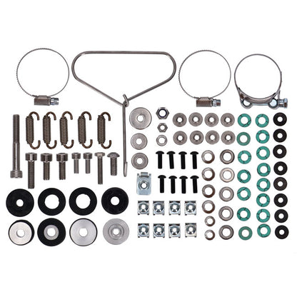 Zard, 2-2 Exhaust Full Kit. Black Stainless Steel