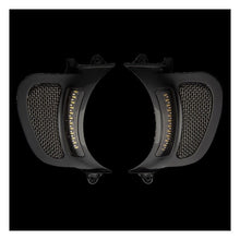 Custom Dynamics, V2 Road Glide LED Vents inserts. Black