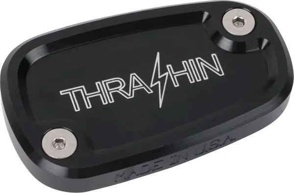 THRASHIN SUPPLY CO. – Bageste bremsevæskebeholder låg, Black Twice Cut (18+ Softail)