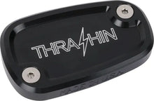 THRASHIN SUPPLY CO. – Bageste bremsevæskebeholder låg, Black Twice Cut (18+ Softail)