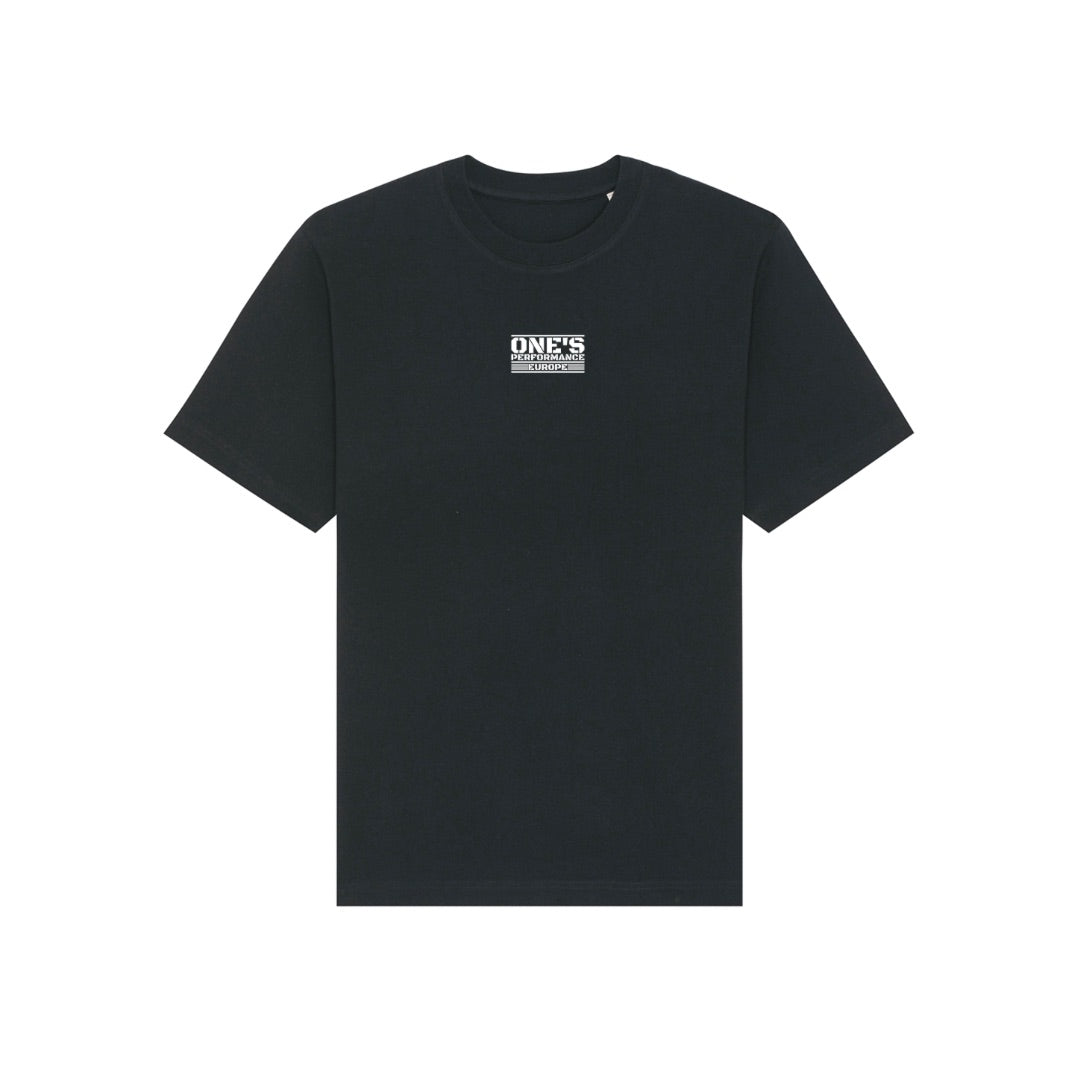 ONE’S PERFORMANCE EUROPE Oversized T-Shirt – Sort