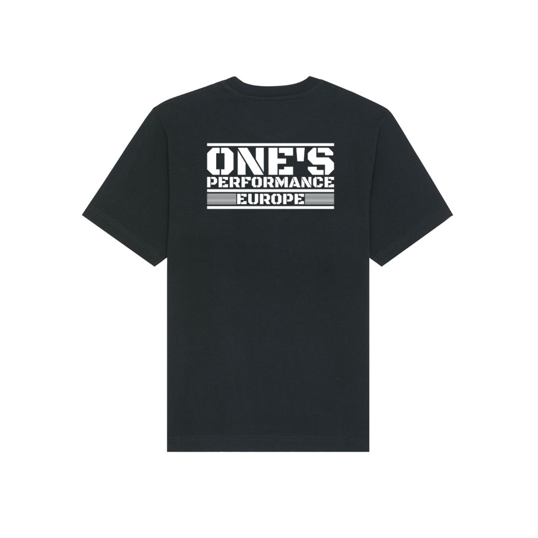 ONE’S PERFORMANCE EUROPE Oversized T-Shirt – Sort