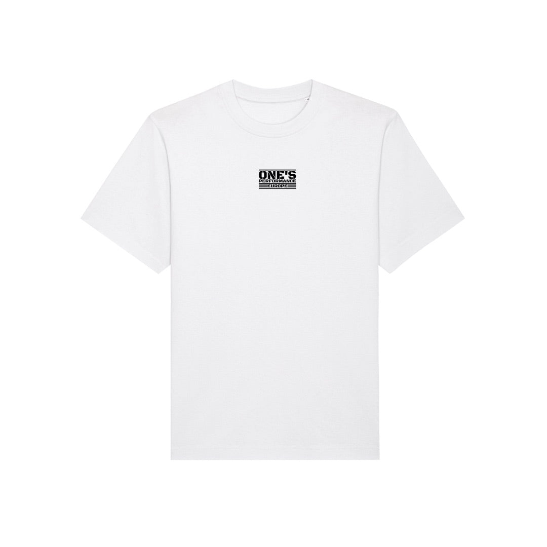 ONE’S PERFORMANCE EUROPE Oversized T-Shirt – Hvid