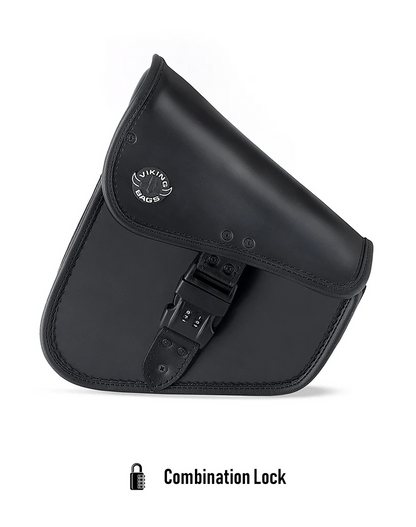 Black Digilock Swingarm taske – Harley Softail / Som Ny