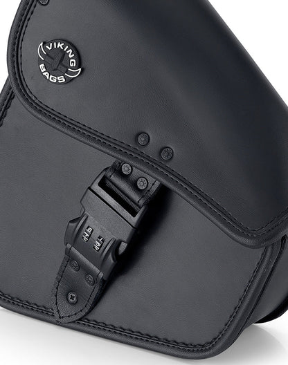 Black Digilock Swingarm taske – Harley Softail / Som Ny