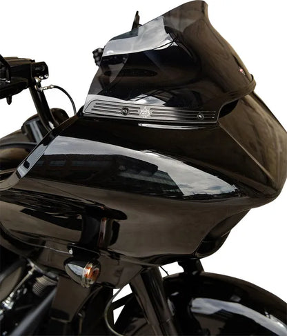 KLOCK WERKS FLTR 2015+ Windshield Trim – Black w/ Contrast Logo