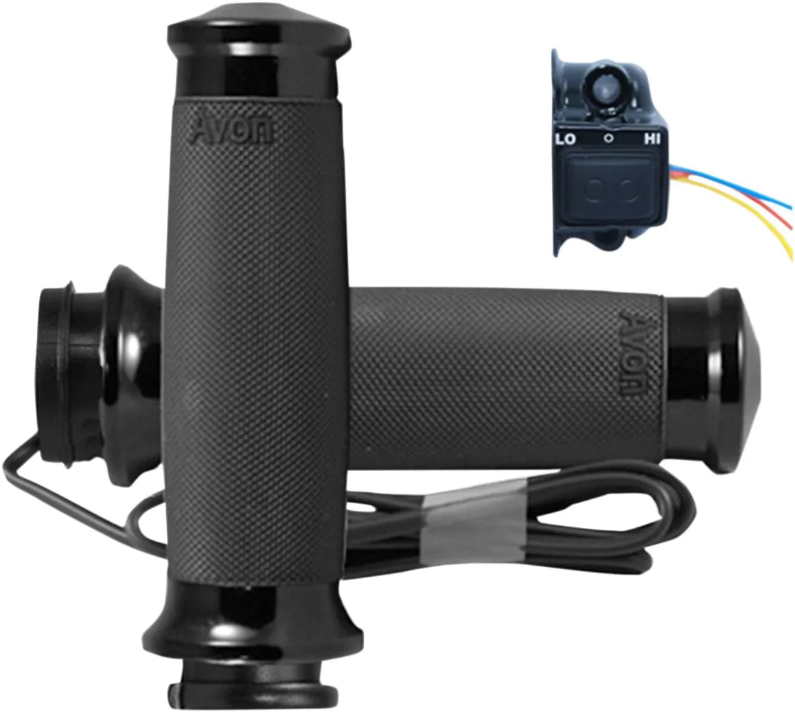 AVON GRIPS – Throttle-By-Wire greb med varme, sort anodiseret