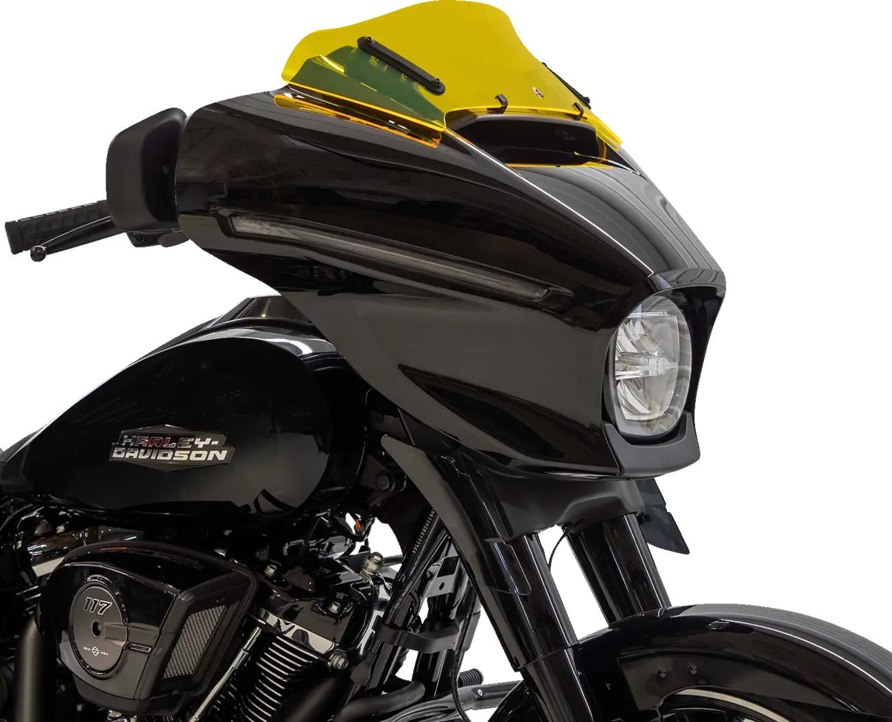 KLOCK WERKS FLH 2023+ Flare Windshield, 6.5" – Yellow Ice