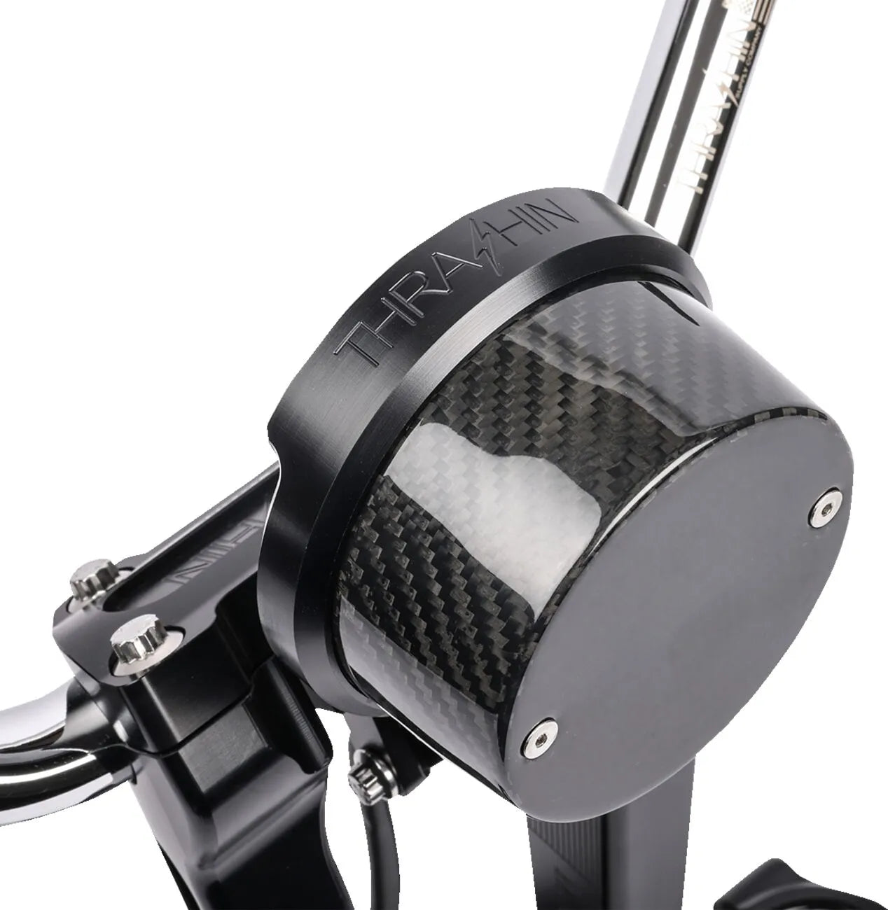 THRASHIN SUPPLY CO. – Speedometer Relocation Kit FXLRS – Carbon/Sort