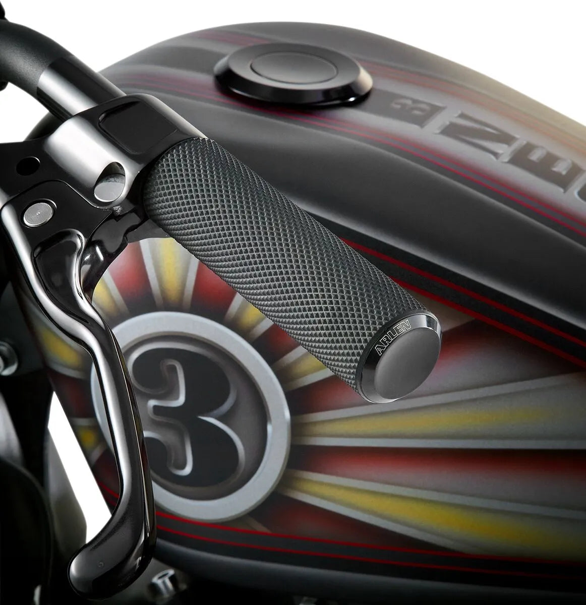 Arlen Ness – Knurled Grips (Cable) Black