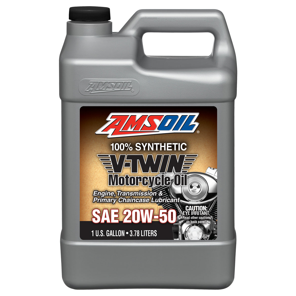 AMSOIL 20W-50 100% Syntetisk V-Twin Motorcykelolie 3,78 L