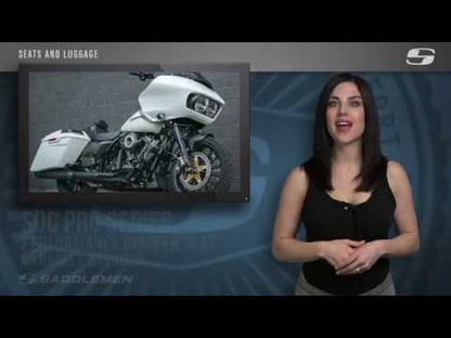 SADDLEMEN SDC PERFORMANCE GRIPPER SÆDE MED RYGLÆN – RØD SYNING